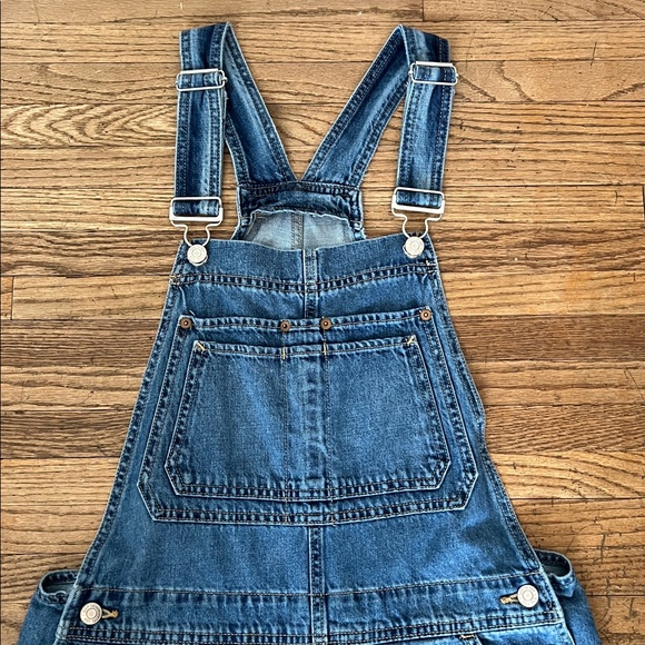 Women’s GAP Denim Distressed Wash Slouch Overalls - Picture 3 of 14